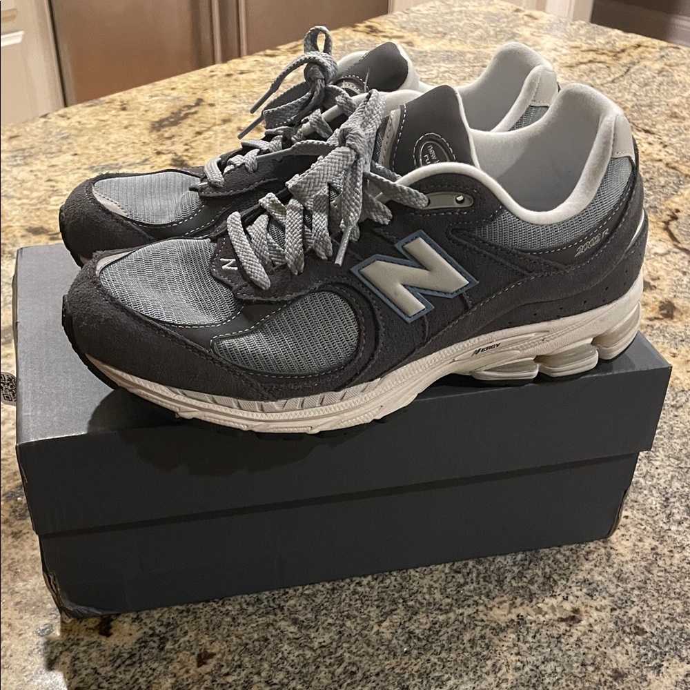 New Balance Charcoal and Light Gray Running Shoes 2002R Magnet Lead
